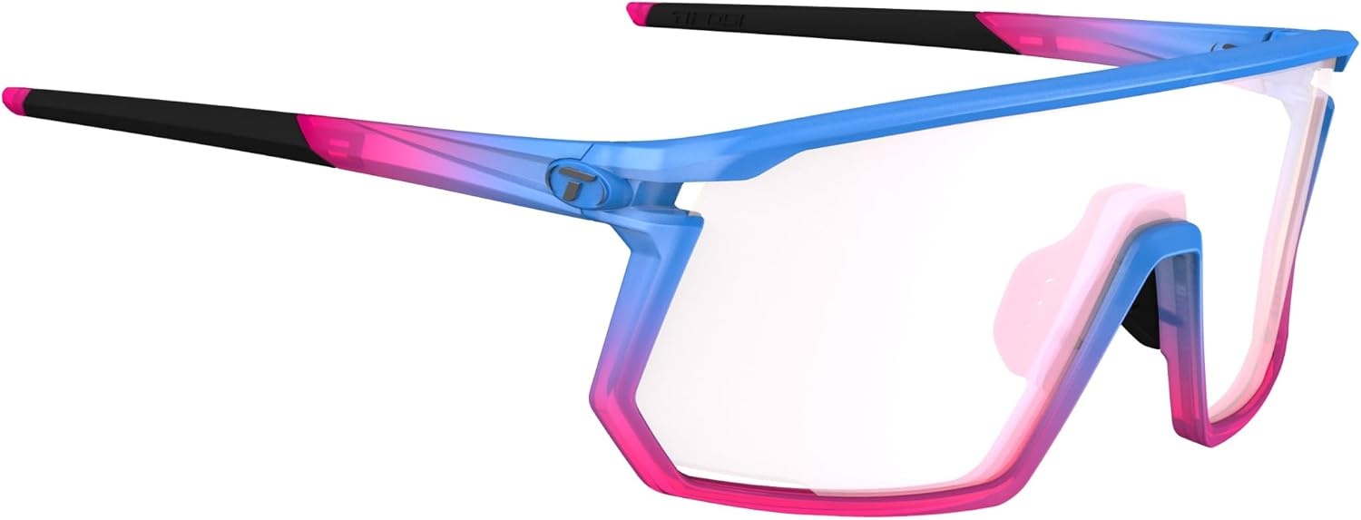 Tifosi Moab Full Frame Cycling Sunglasses – Baseball, Pickleball(Cobalt Bloom (Clarion Pink Fototec))