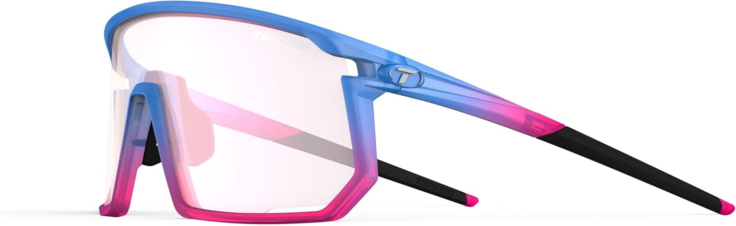Tifosi Moab Full Frame Cycling Sunglasses – Baseball, Pickleball(Cobalt Bloom (Clarion Pink Fototec))